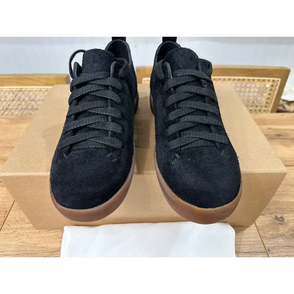 Feit Latex Low Suede Black Sneakers Unisex Size 5.5/6 US 36 EU NIB Italian